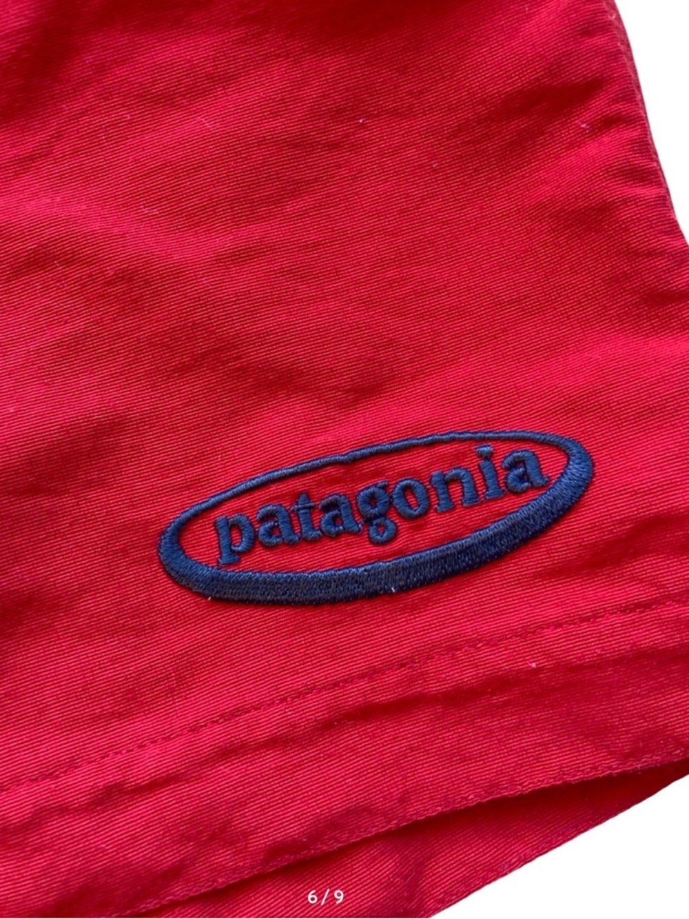 Patagonia Women's Board Shorts Size 13 Red Oval Logo Lace Up Nylon Quick Dry - Picture 8 of 11